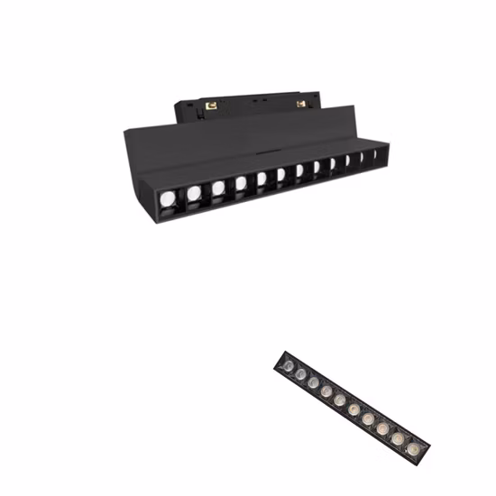 Indoor Rail Lighting Magnetic Track Light DC48V Flood LED Linear Light Control by Tuya 2.4G Zigbee
